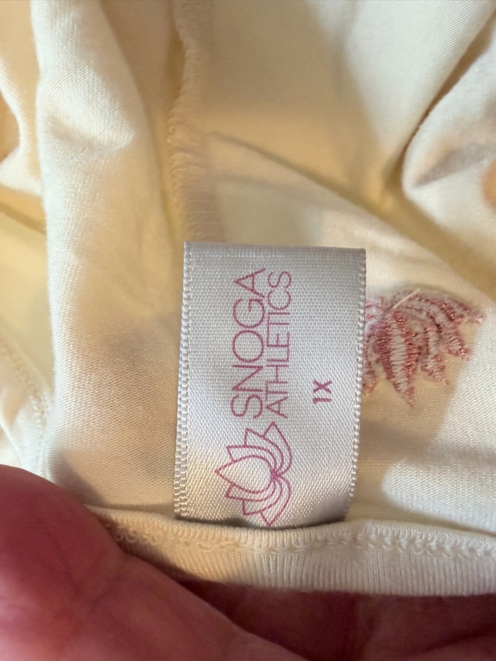 Snoga Cream Twist-Front Long Sleeve Tee - Picture 2 of 8